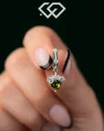 گوشواره پریدوت نقره