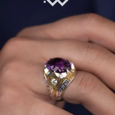 انگشتر فیلی طرح هشت کاسه