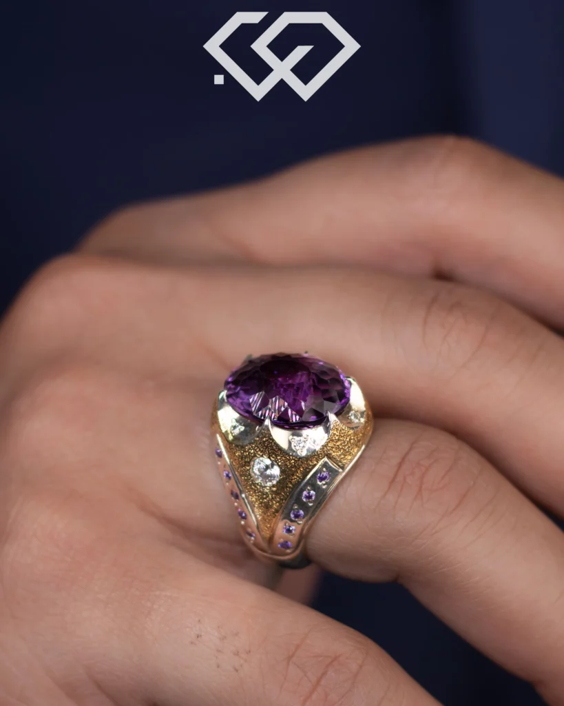 انگشتر فیلی طرح هشت کاسه