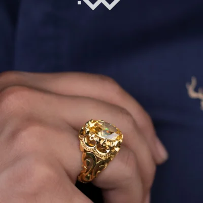 انگشتر فیلی مدل پولک و پروانه