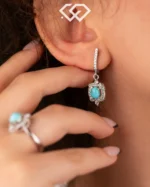 نیم ست فیروزه نقره