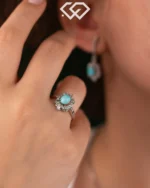 انگشتر فیروزه نقره