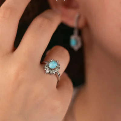 انگشتر فیروزه نقره