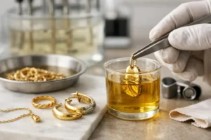آبکاری طلا روی نقره